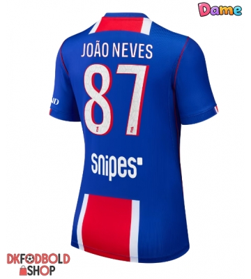 Paris Saint-Germain Joao Neves #87 Hjemmebanetrøje Dame 2026-27 Kort ærmer